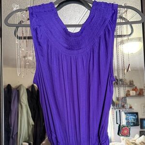 Simply Vera Vera Wang Sleeveless Midi Dress in Vibrant Purple